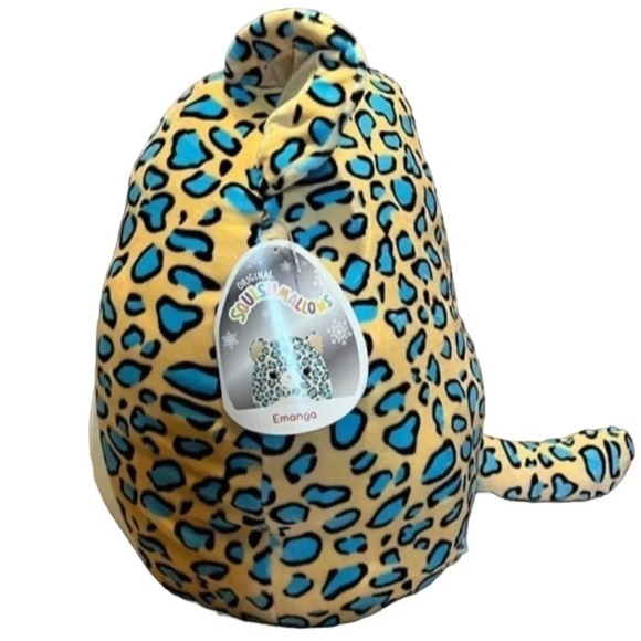 SQUISHMALLOWS 16” Emanga aka Liv the Leopard Cheetah Mouse Hang & Bottom Tag NWT - Picture 2 of 6